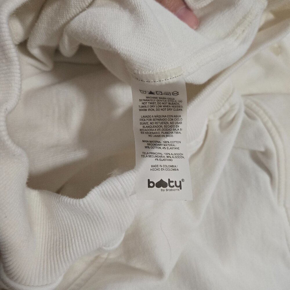 Booty by Brabants White/Ivory Half-Zip Pullover size S/M - Picture 10 of 10